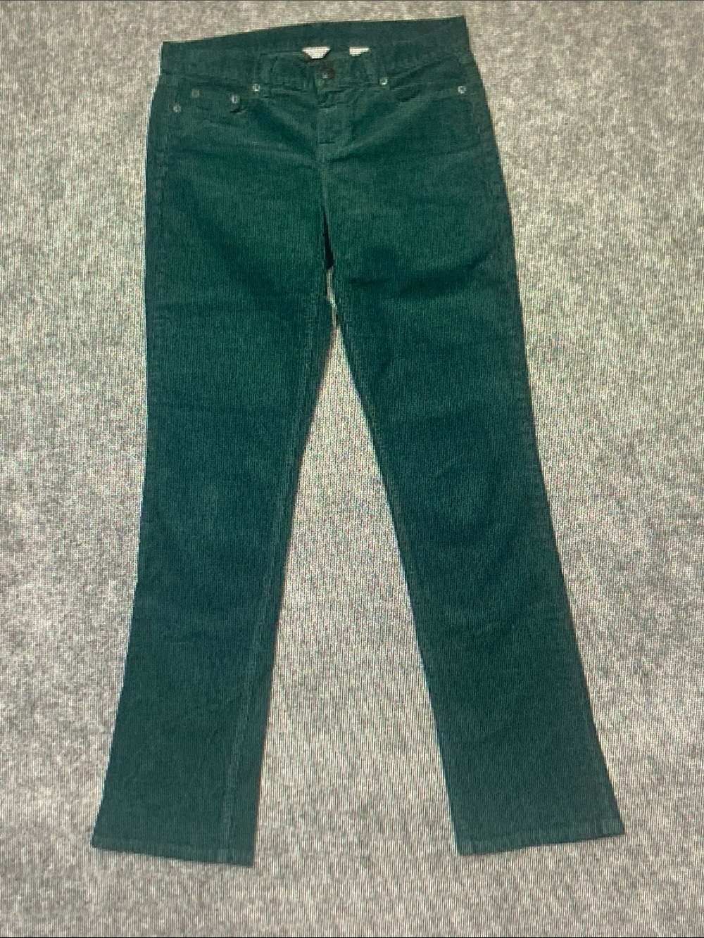J. Crew Dark Green Straight Leg Jeans